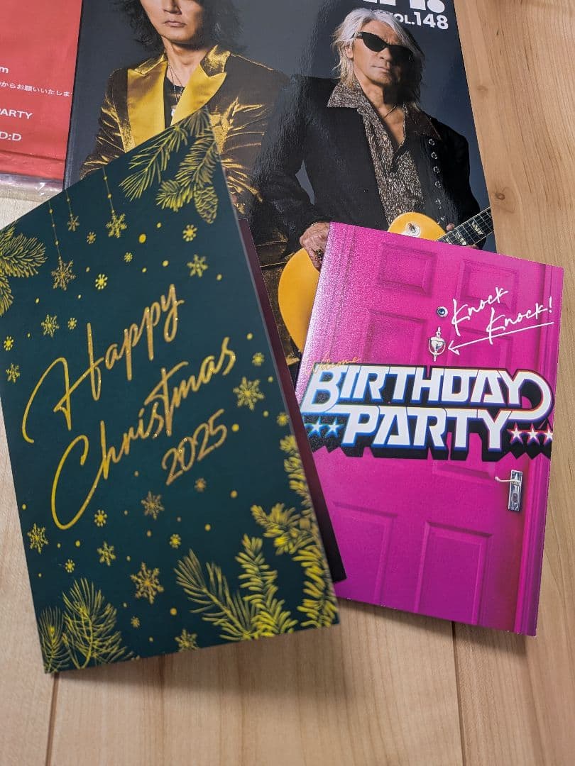 最新新品☆B'z 会報誌 誕生日＆クリスマスカード付bewithVOL.148