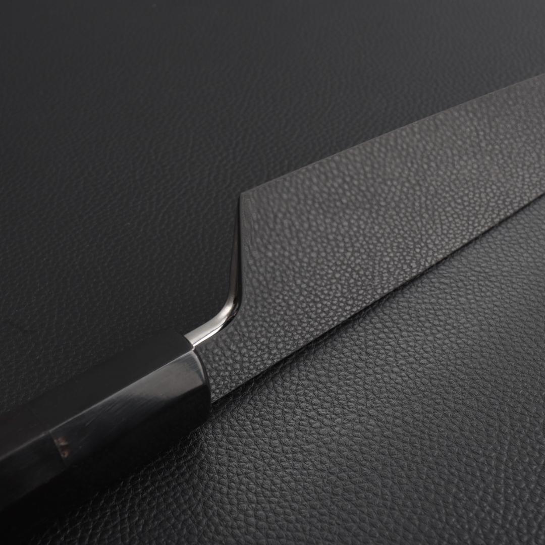 8507 鏡面仕上げ 身卸し・舟行 9寸 刃は究極の切れ味 黒檀黒水牛角八角