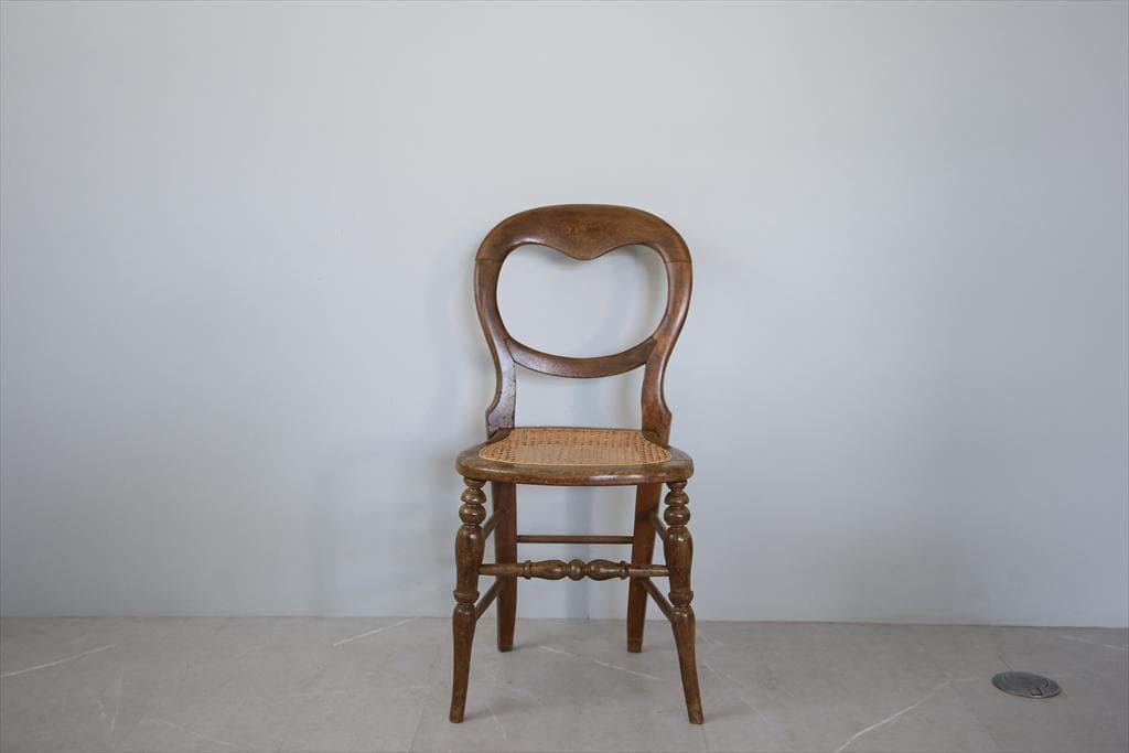 英国アンティーク木製ベッドルームチェア/ダイニングイス/サロン椅子