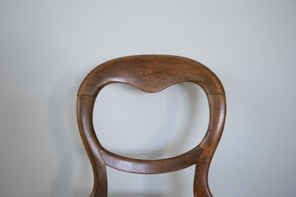 英国アンティーク木製ベッドルームチェア/ダイニングイス/サロン椅子