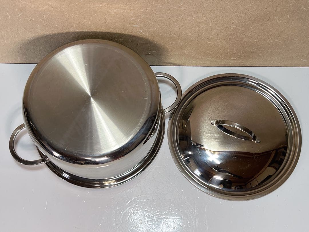 スプリング GL クリスタル 3.7L 20cm ソースパン、中古品、状態良好