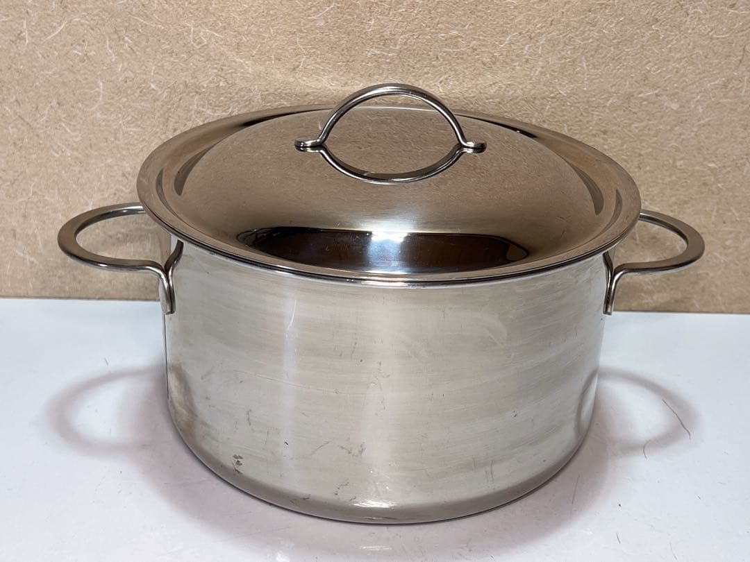 スプリング GL クリスタル 3.7L 20cm ソースパン、中古品、状態良好