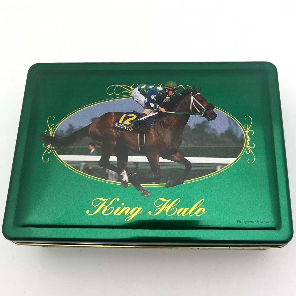キングヘイロー まねき馬倶楽部 493 単勝馬券 ポストカード/ゴールド