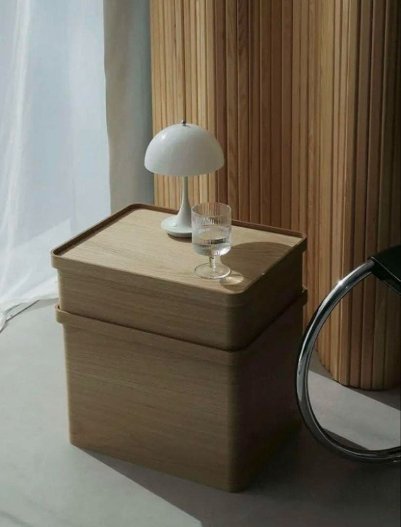 美品 曲木のケーブルボックス 大小セット 加藤順子 dinos コラボ商品 3084-1433-