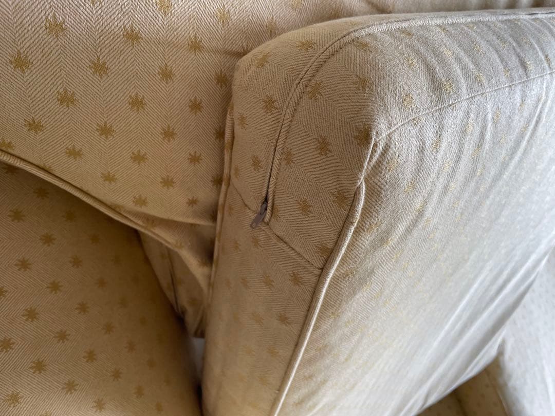 ローラアシュレイ ウィンチェスター2シーターソファ ステラ柄 ゴールド