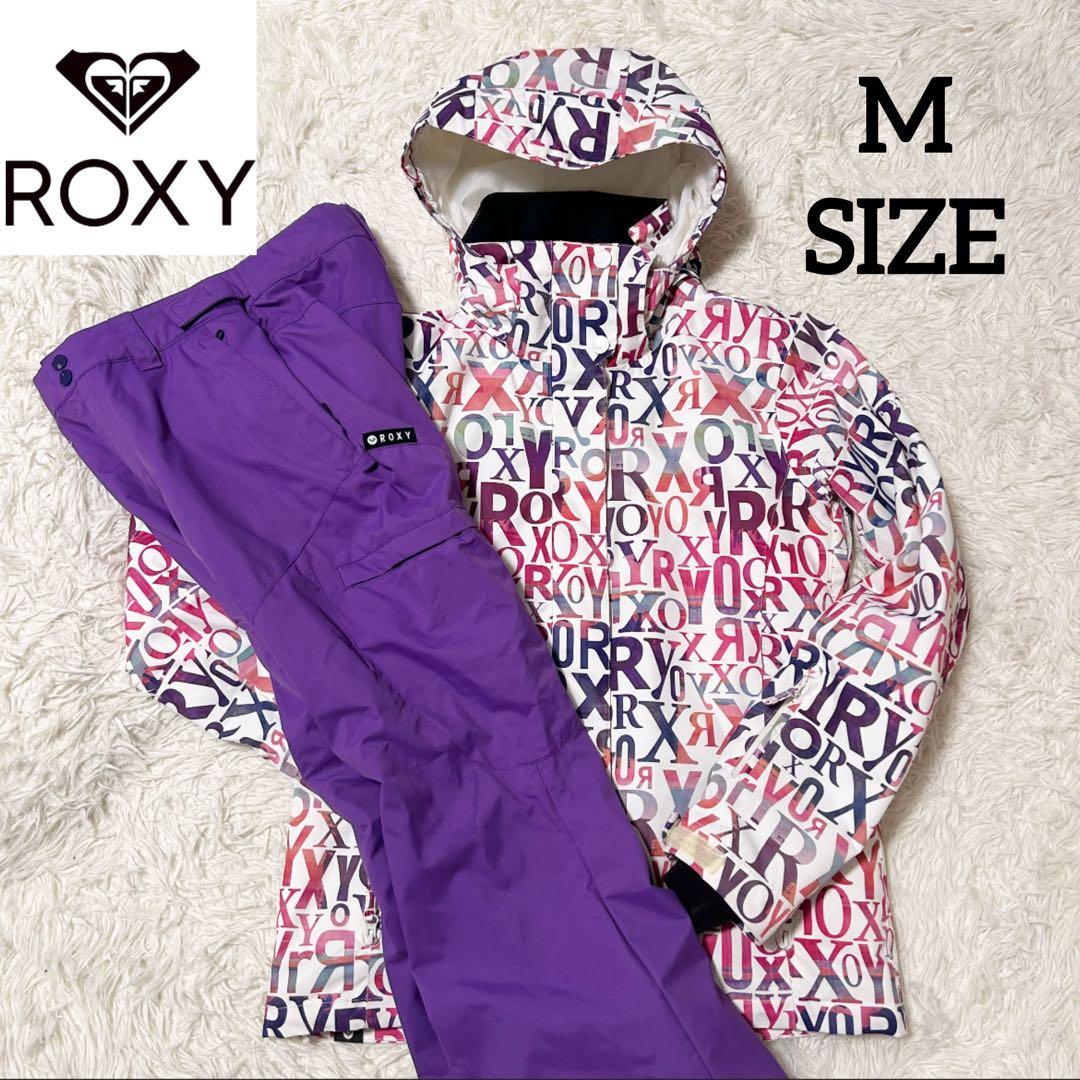 ROXY ロキシー スキー スノーボード 上下 レディース パステル 総柄 M ROXY（ロキシー） ジャケット×ICEPARDAL パンツロキシー スノーボード