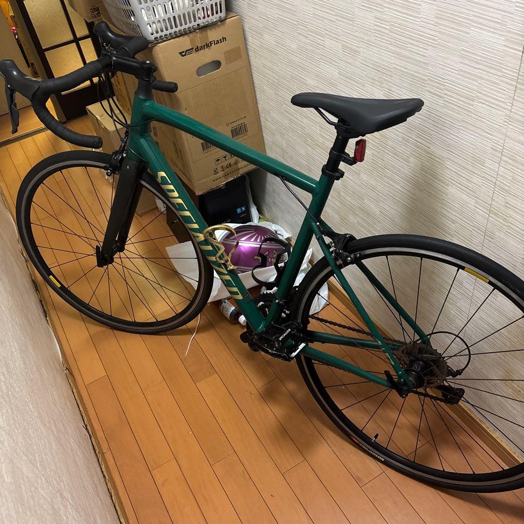 specialized 緑 ロードバイク 引き取り限定 富山 手⭕️6 - メルカリ