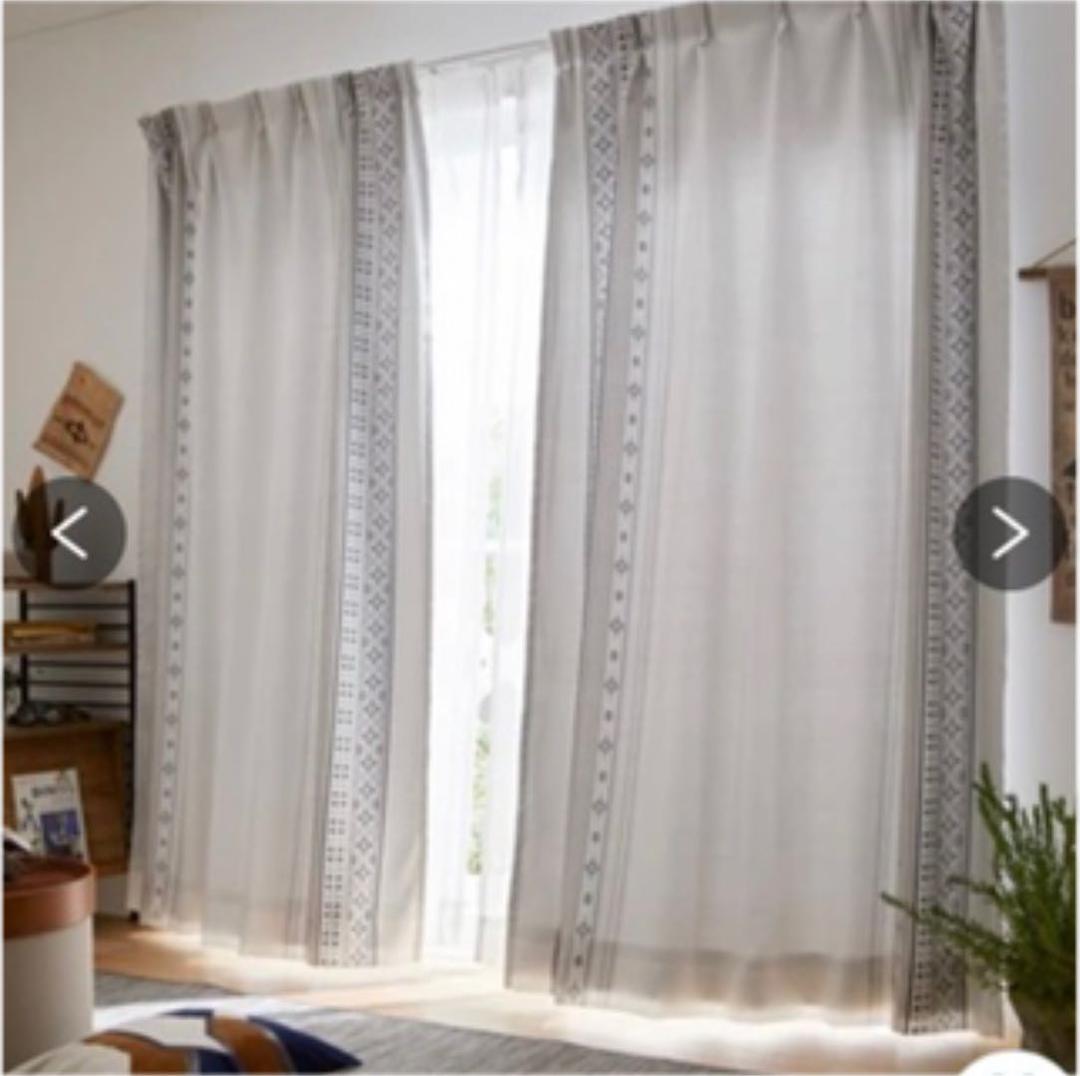 遮熱・遮光裏地付きカーテン＆レースセット（キリム） VQG0123W0004_l_a001.jpg