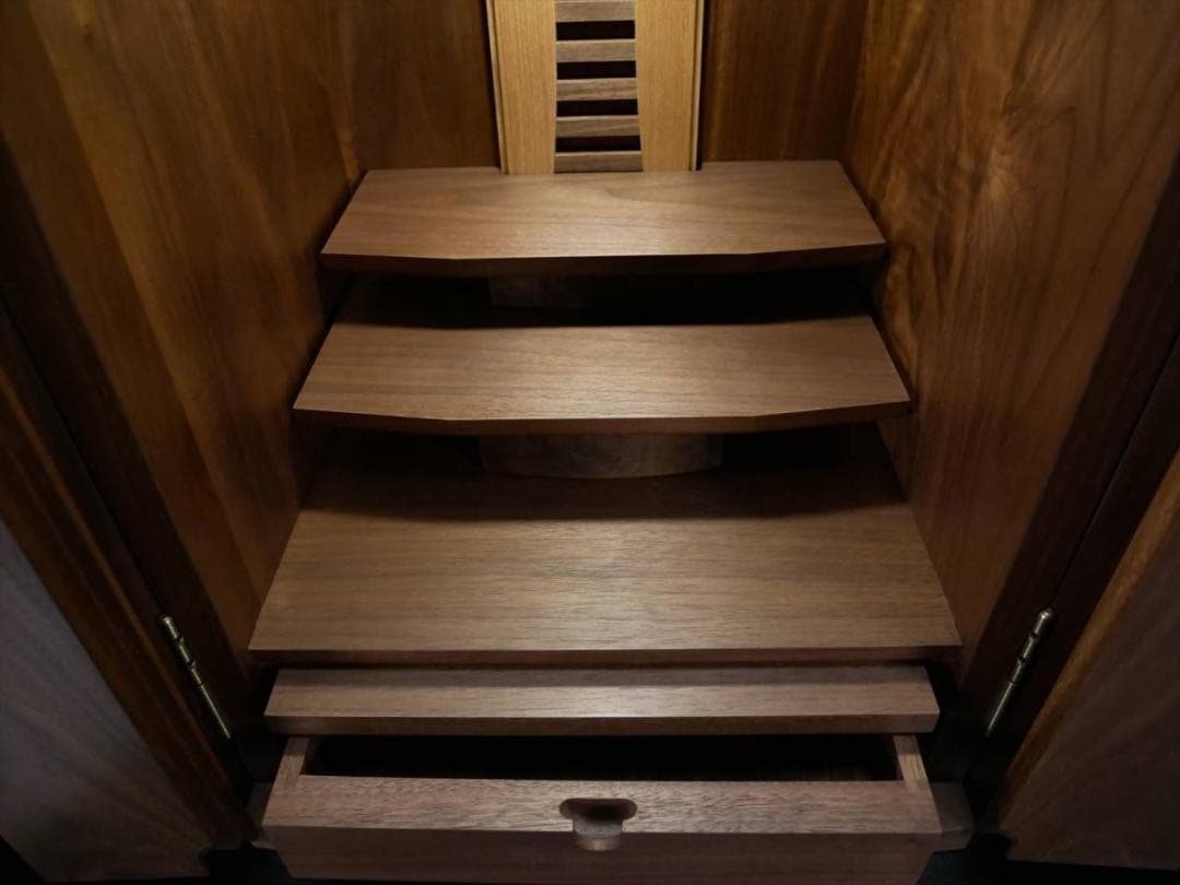 限定値下 新品 総無垢ウォールナットの家具調仏壇 最高級 国産 旭川産