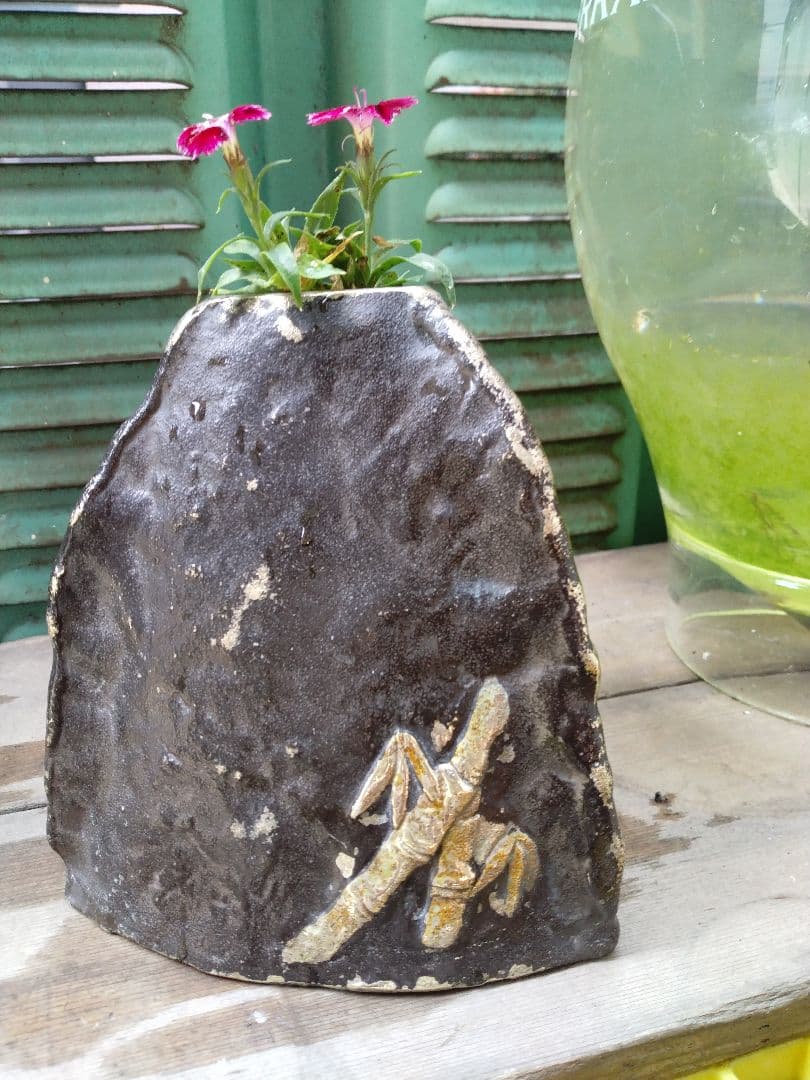 南部鉄の花瓶 南部鉄器 砂鉄製鉄瓶 | 尾垂型 桜 | 1.8L | 薫山工房