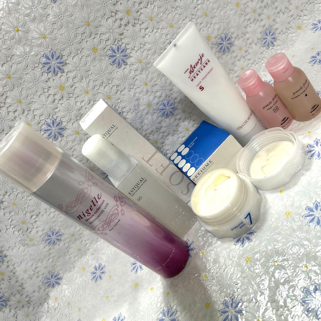 B）ミルボン ヘアケア6点セット／新品×4点+USED×2点／美容室専売品