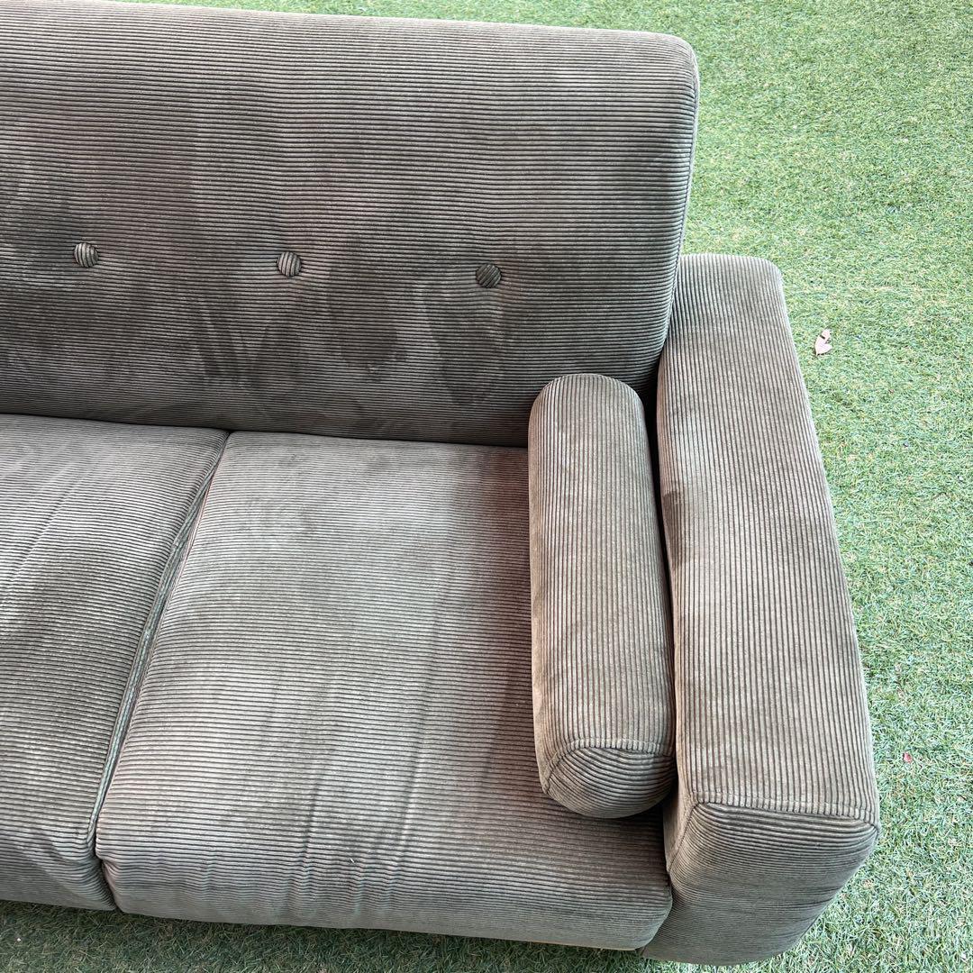 横浜・川崎】コーデュロイ ソファ 2人掛けダドリー グリーン ワイエム