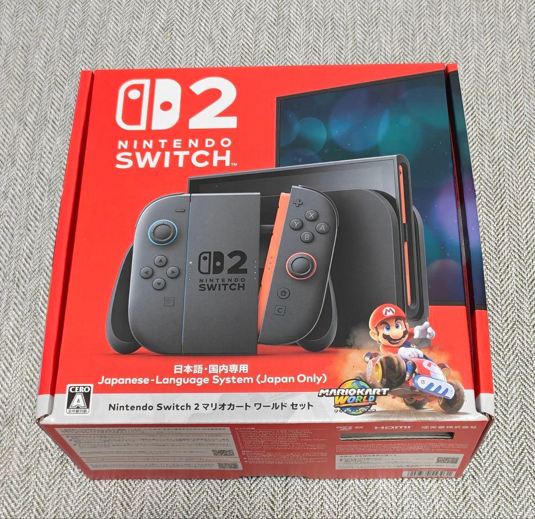 Nintendo Switch2 スイッチ2 国内専用マリオカートワールドセット Amazon.co.jp: Nintendo Switch 2(日本語・国内専用) マリオカート