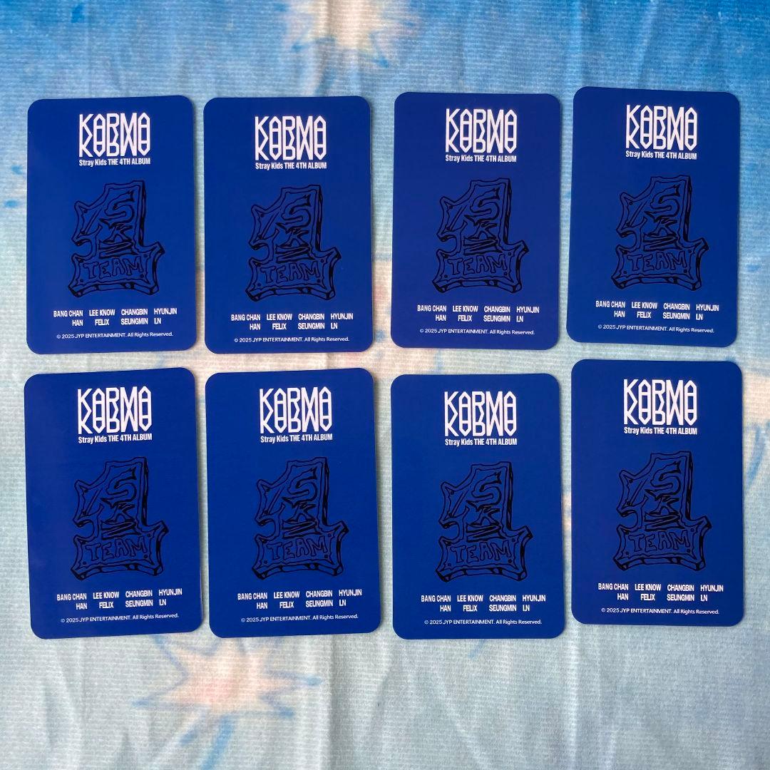 StrayKids 韓国 KARMA POPUP ユニフォーム トレカ 8枚 - メルカリ