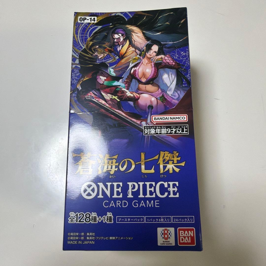 未開封 テープ付きbox 蒼海の七傑 ワンピースカードゲーム - メルカリ