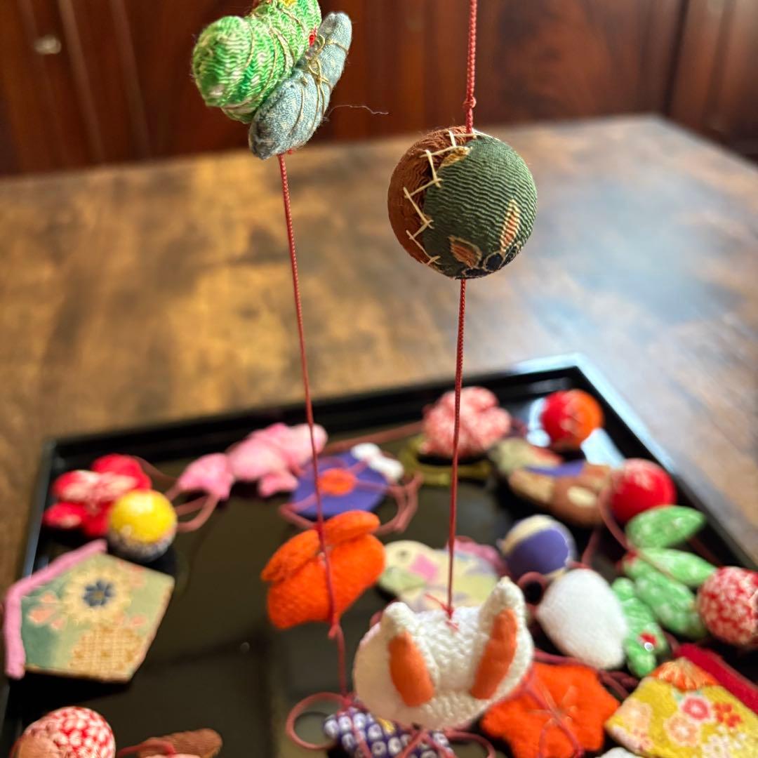 ひめ吊し雛材料 豆針山まとめて！手作り 縮緬 江戸縮 アンティーク