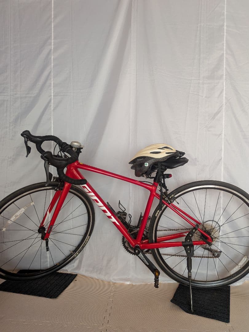 美品！GIANT Contend2　ロードバイク レッド ヘルメット付き　xs GIANT ( ジャイアント ) ロードバイク CONTEND 2 ( コンテンド 2