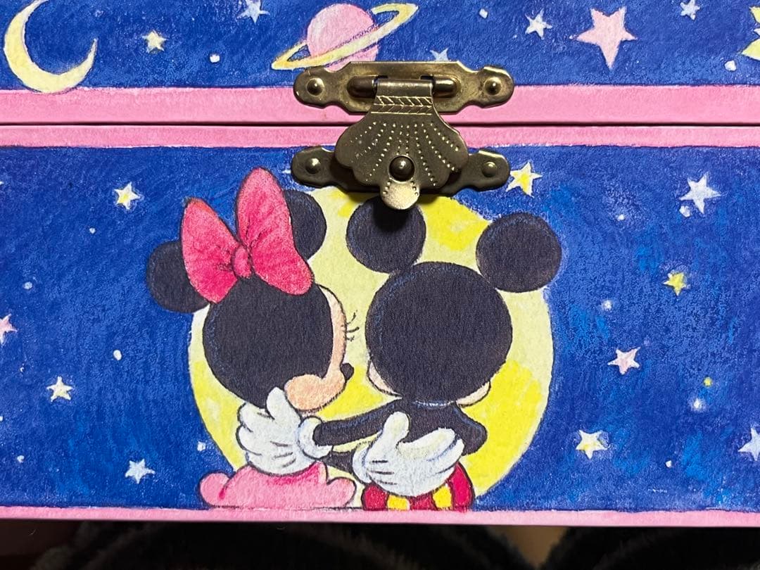 ミニーがクルクル回る❤️ディズニー 星に願いを♪オルゴール ボックス