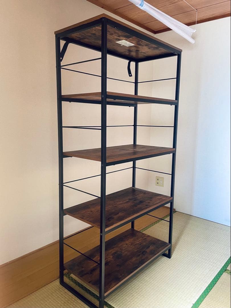 ニトリ シェルフ インダストリアル ブラウン/ブラック（送料込み