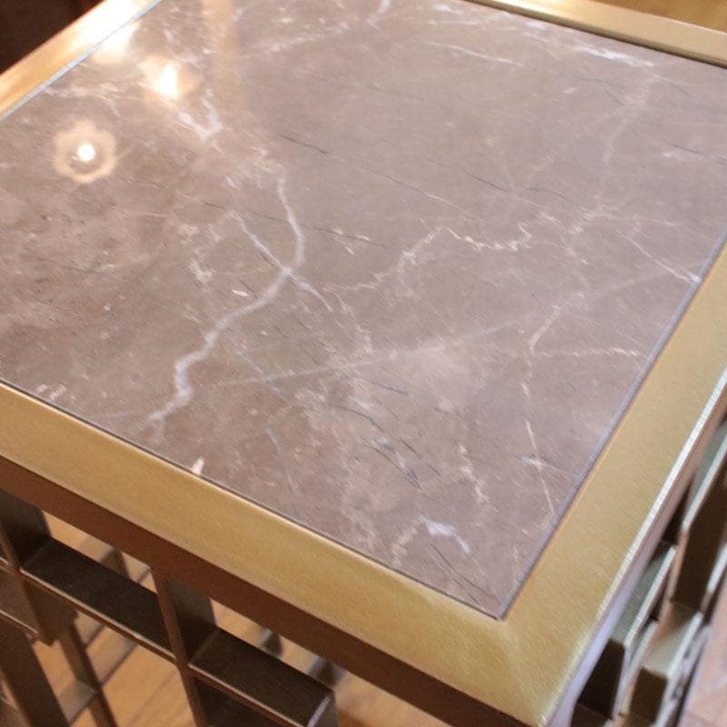 大理石 アイアンフラワースタンド 高さ63.5cm コンソール 128-109