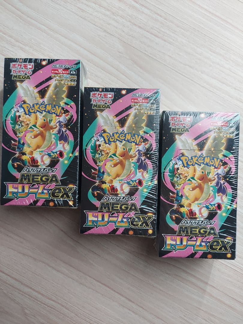 ポケモンカード MEGA ドリームex 3BOX シュリンク付 - メルカリ