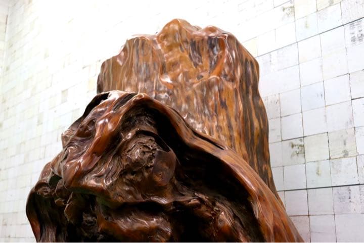 GMFS276○世界遺産屋久杉 無垢 一枚板 衝立 パーティション オブジェ