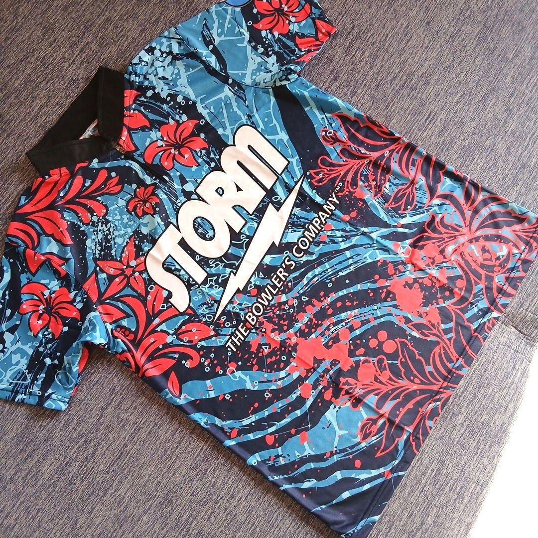 ✨新品✨ボウリングウェア　STORM　日本サイズL　ブルー　海の華 楽天市場】ストーム ボウリング ウェアの通販