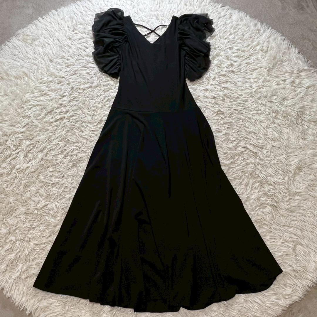 Leirena （レイリーナ）フリルロングワンピース 社交ダンス パーティ