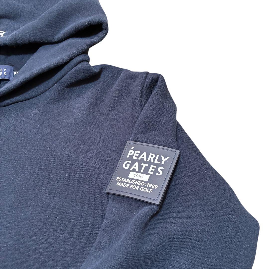 PEARLY GATES スウェットパーカー フーディ ネイビー 6 XL - メルカリ