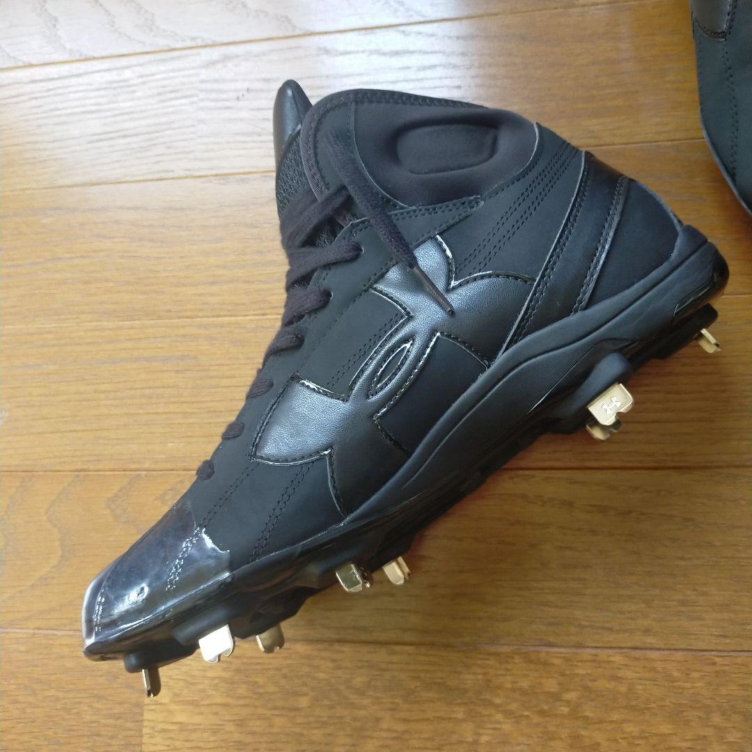 未使用 アンダーアーマー 野球 スパイク ハイカット ミドルカット 金具