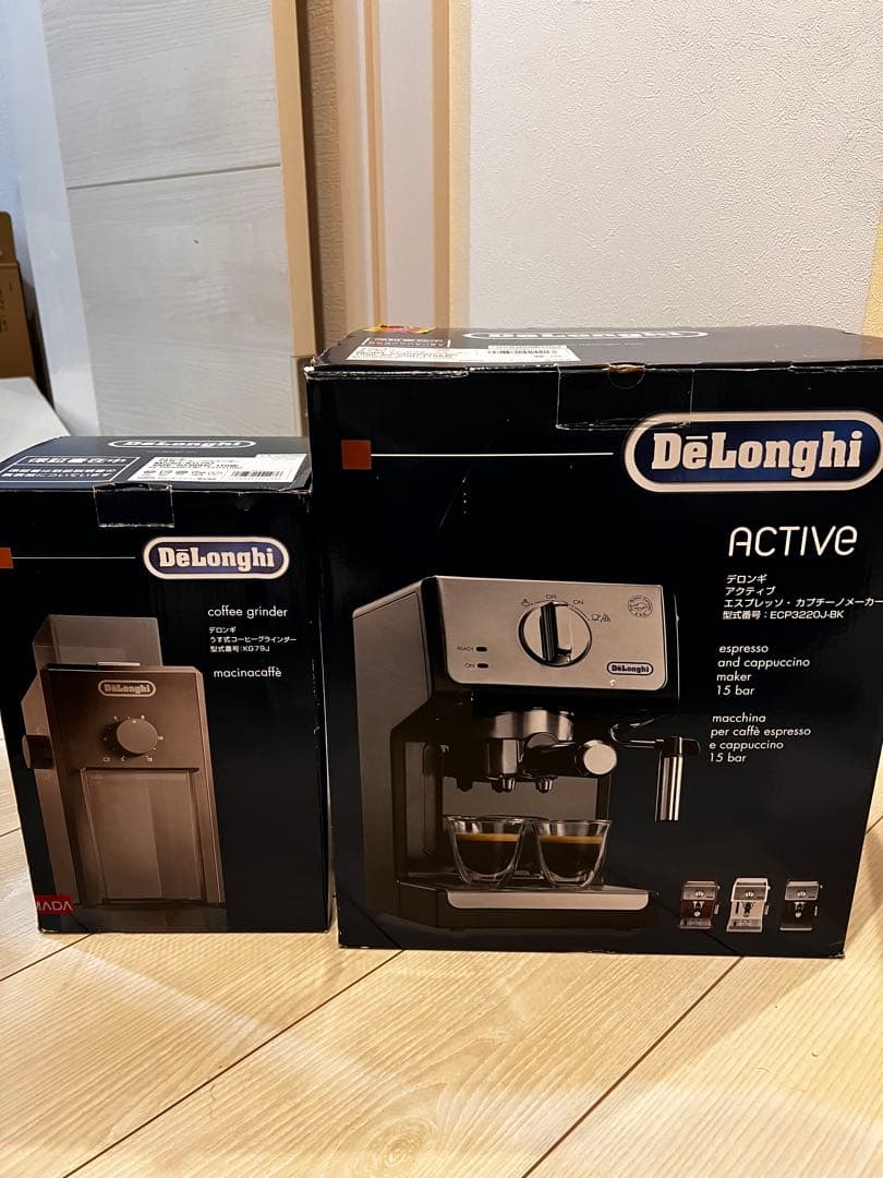 デロンギ　エスプレッソマシン　ミルセット 玄人も素人も楽しめる！ “全自動じゃない”デロンギのグラインダー付き