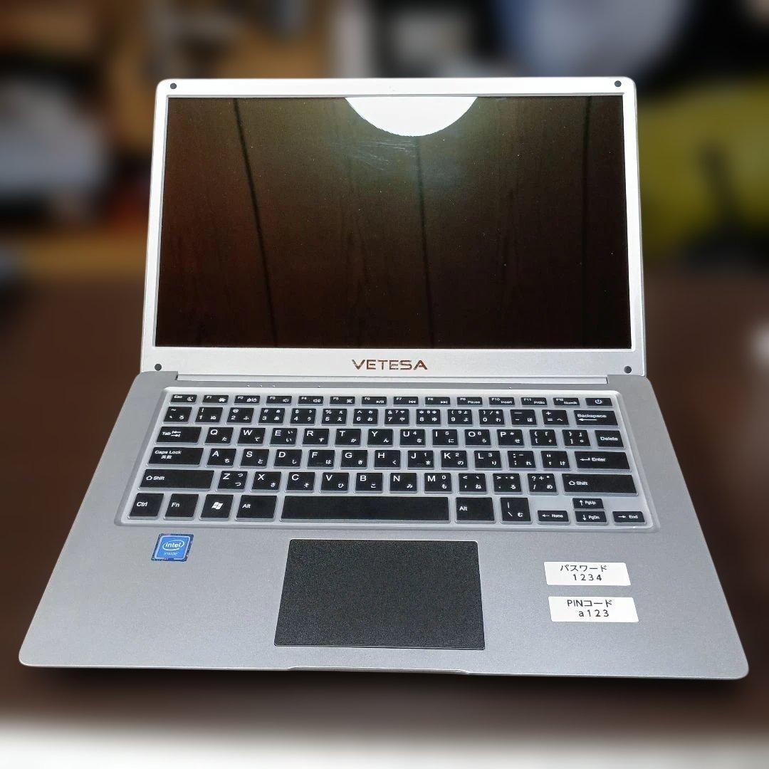 VETESA ノートパソコン本体 充電器付き ※説明欄を必ずご確認下さい