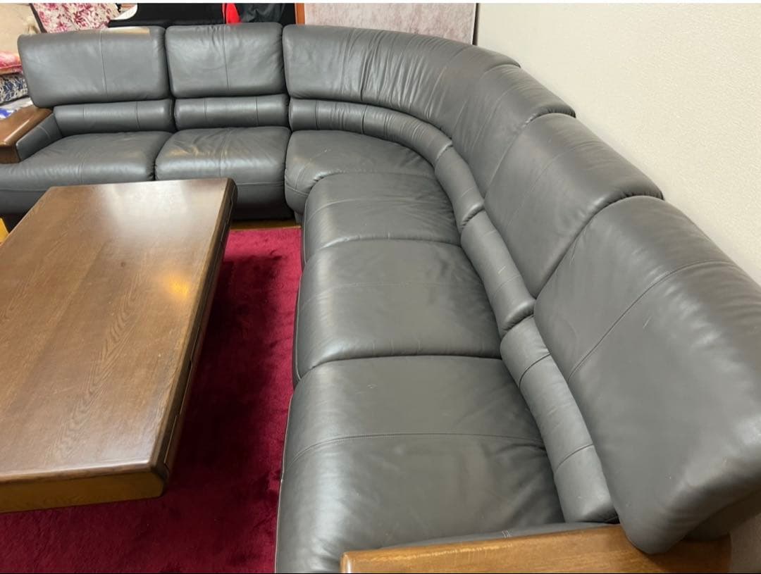 t-s-s-s様専用 カリモク 本革レザー ソファー 1脚 - メルカリ