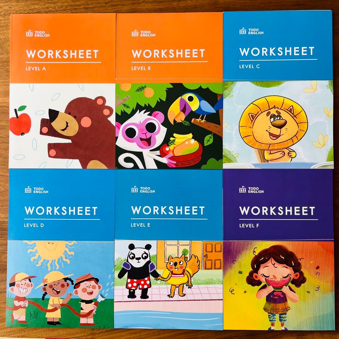 美品 記入なし【裁断済】トド英語 ワークシート全26冊TODO ENGLISH