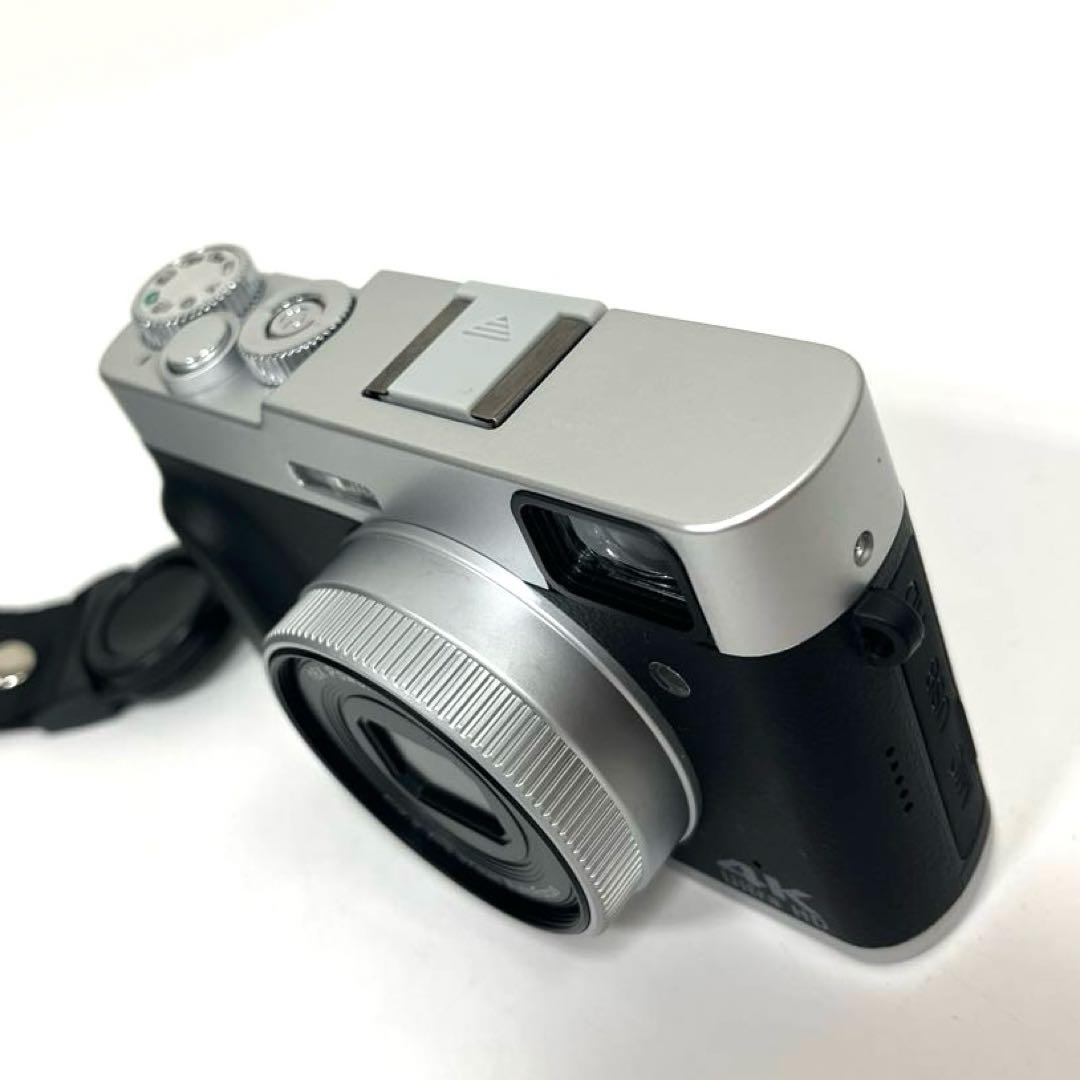 すぐ使える♪】4Kデジタルカメラ DC202 簡単操作コンデジ セット