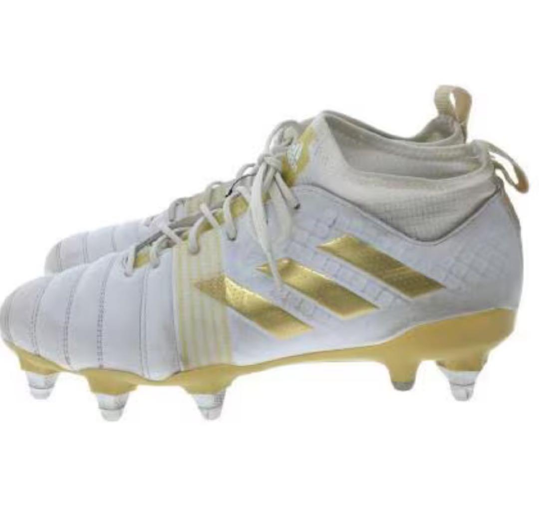 サッカースパイク adidas 限定カラー ホワイト×ゴールド - メルカリ