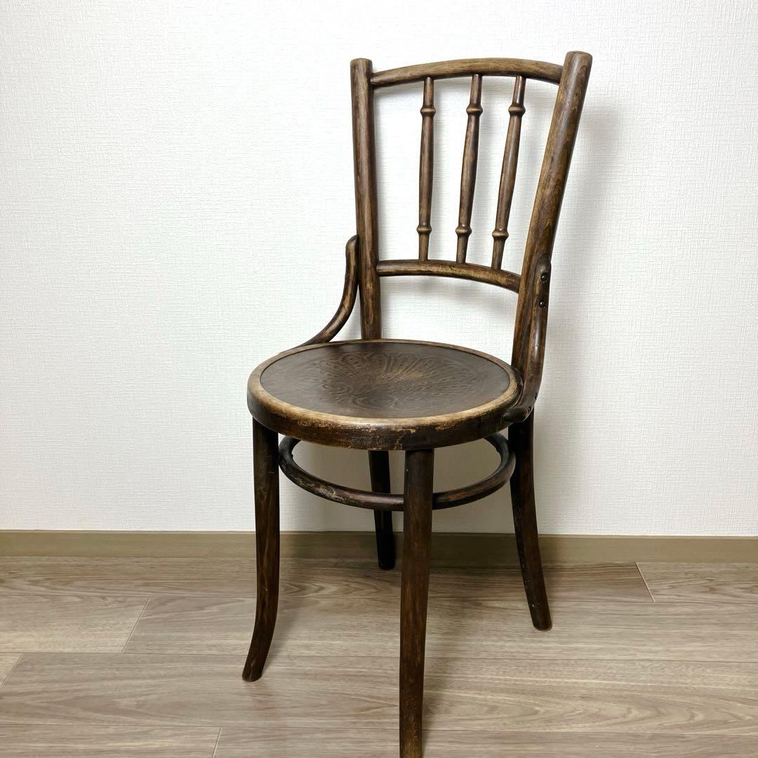 アンティーク ベントウッドチェア 曲げ木 ヴィンテージ 椅子 ヨーロッパ 曲木チェア ベントウッドチェア フランスアンティーク ⑳-2 | OGISHIMA