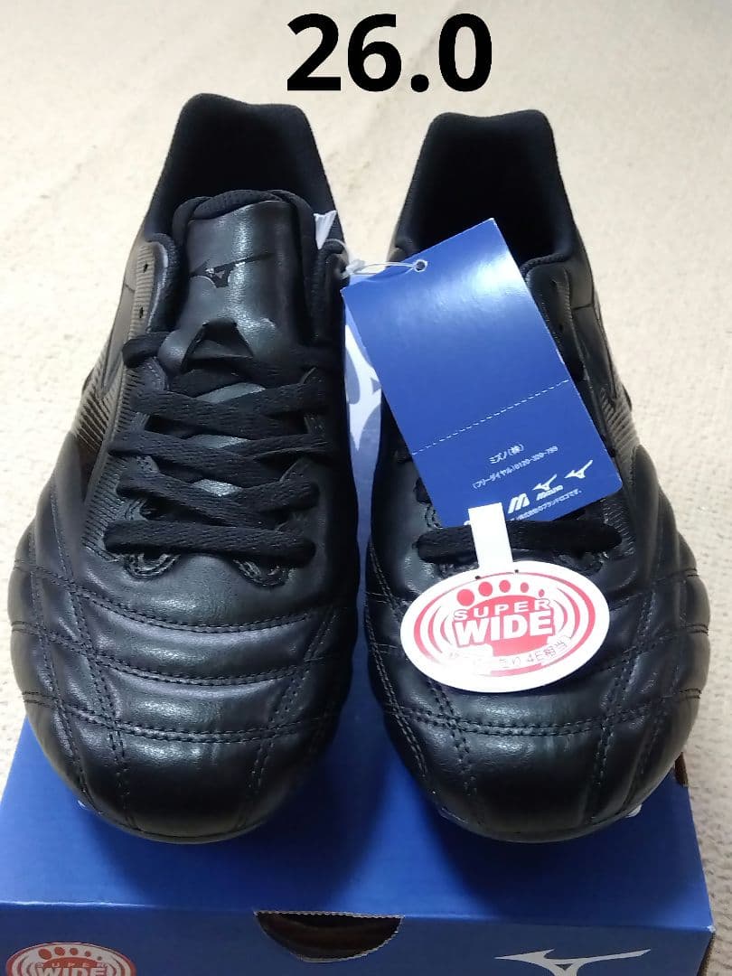 ラグビースパイク／26.0／黒×黒／R1GA200100／新品・未使用品 MIZUNO（ミズノ） ラグビースパイク ワイタンギ 2 CL （00