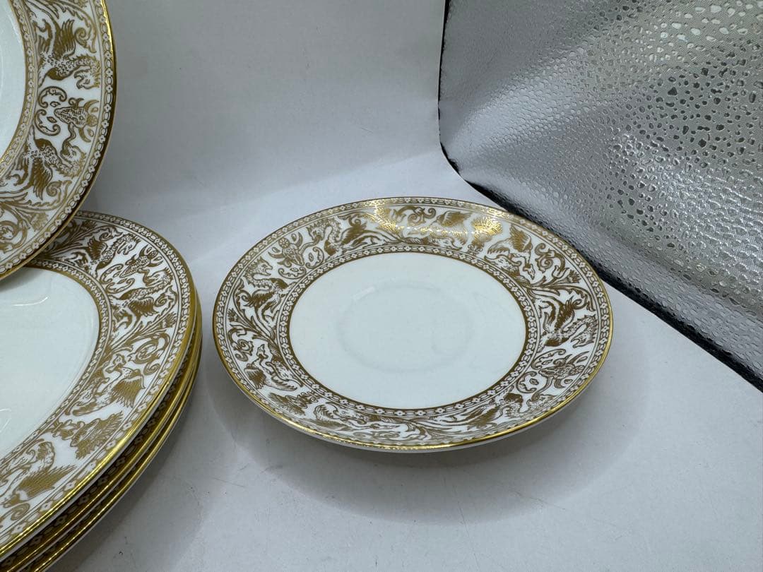 ウェッジウッド フロレンティーン ゴールド プレート ソーサー 皿 5枚