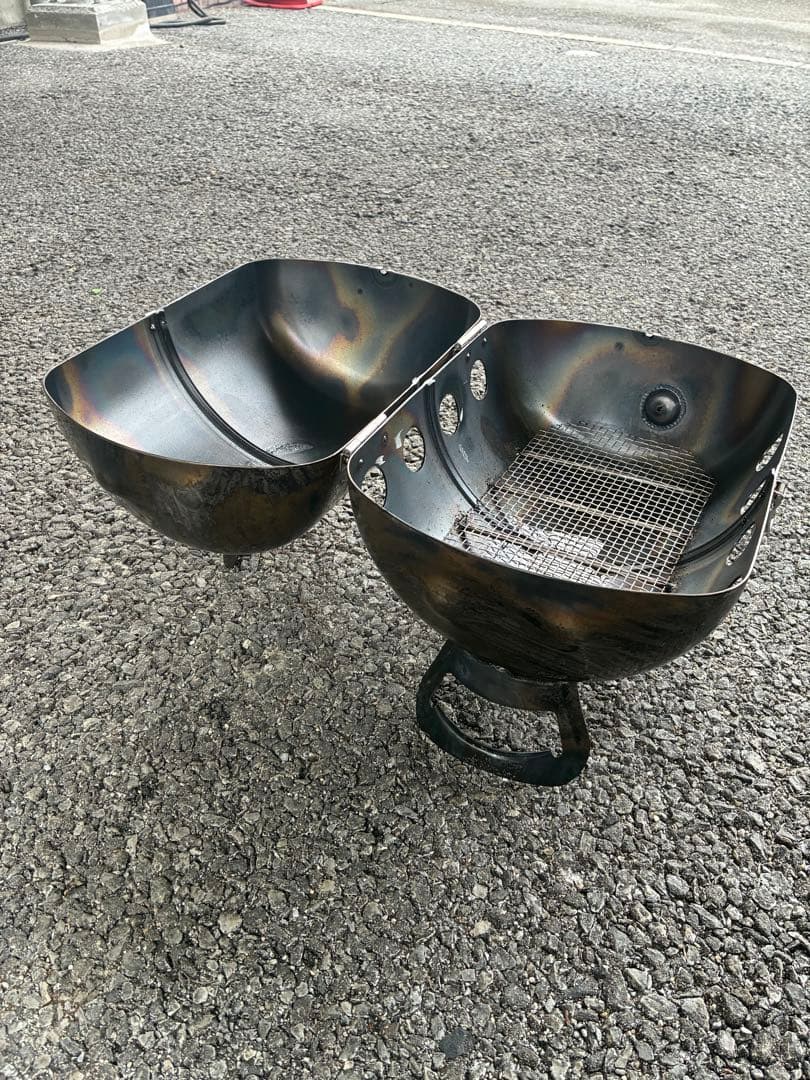 BBQ窯 ポータブルバーベキューグリル スチール製