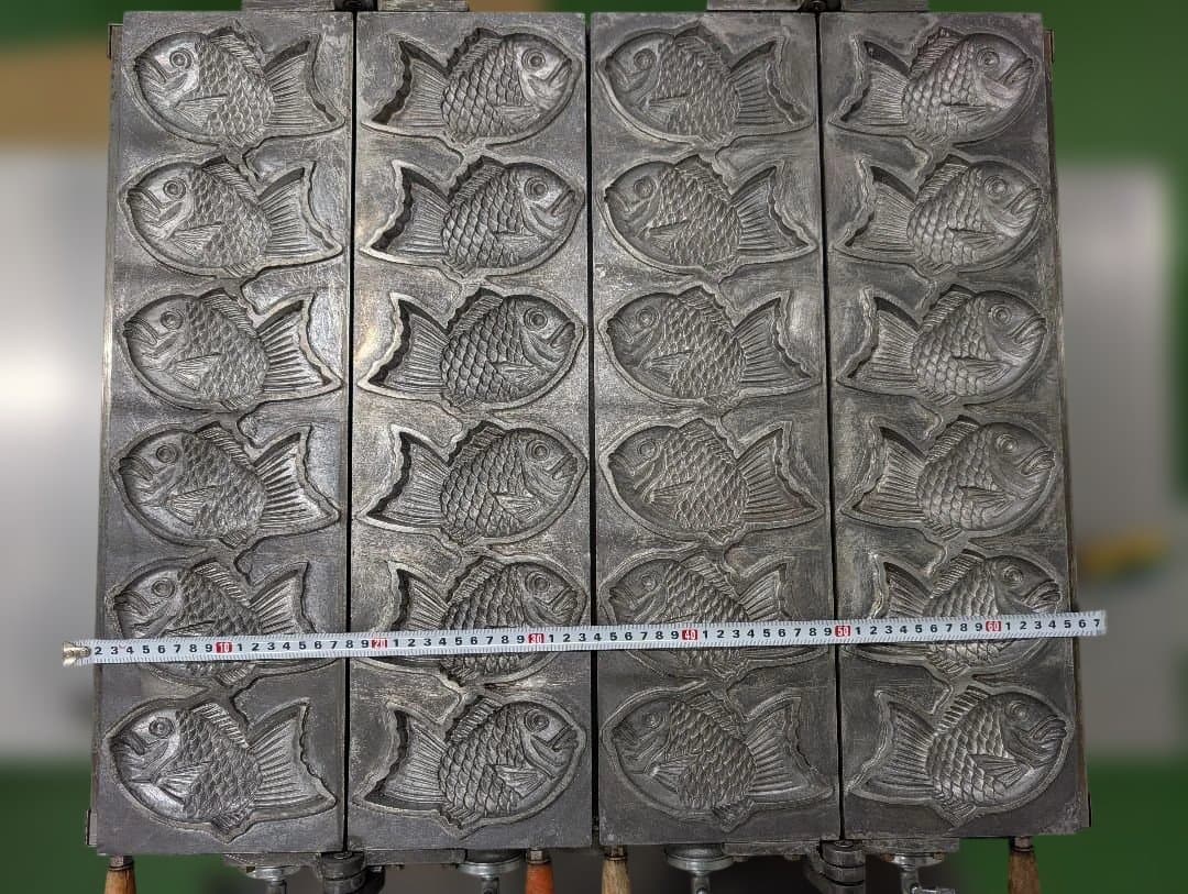 ジャンク品] たい焼き器 魚型 都市ガス6 匹 ×2 連 12 匹