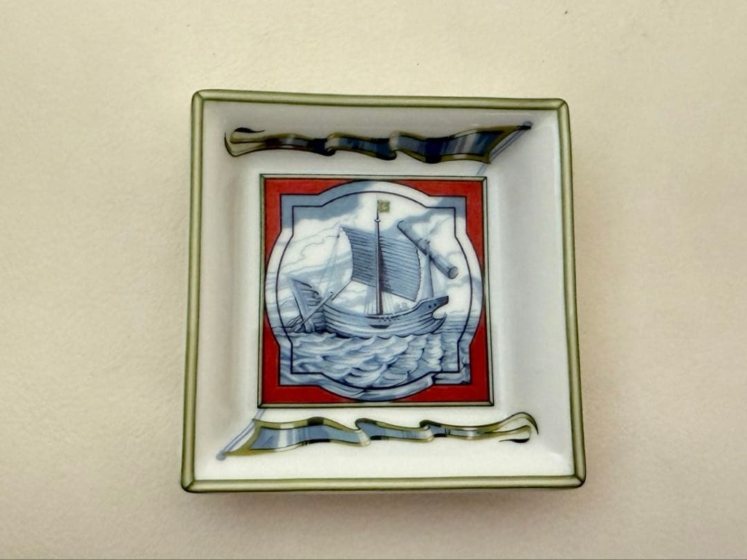 HERMES エルメス PATCHWORK スクエアトレイ 帆船 - メルカリ