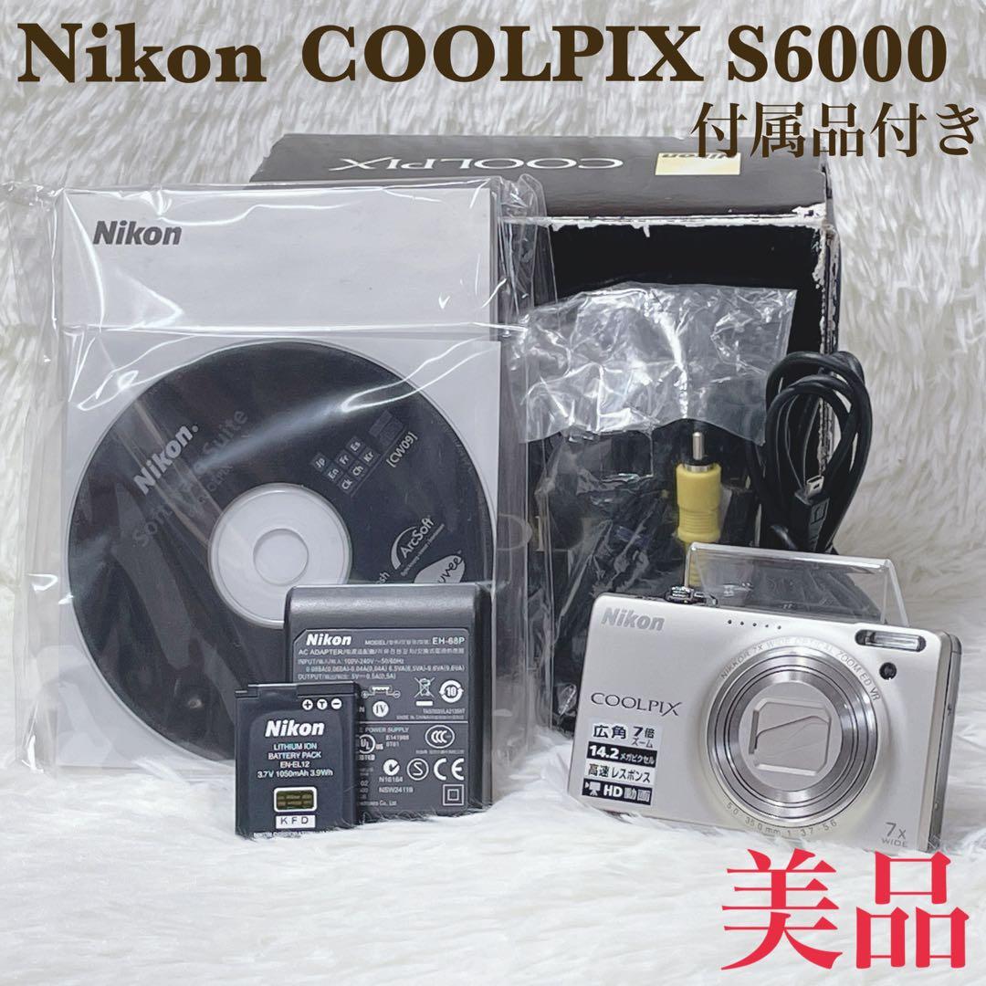 【✨美品✨】Nikon COOLPIX S6000【✨付属品付き✨】 ニコン（Nikon） COOLPIX S6000 コンパクトデジタルカメラ レッド