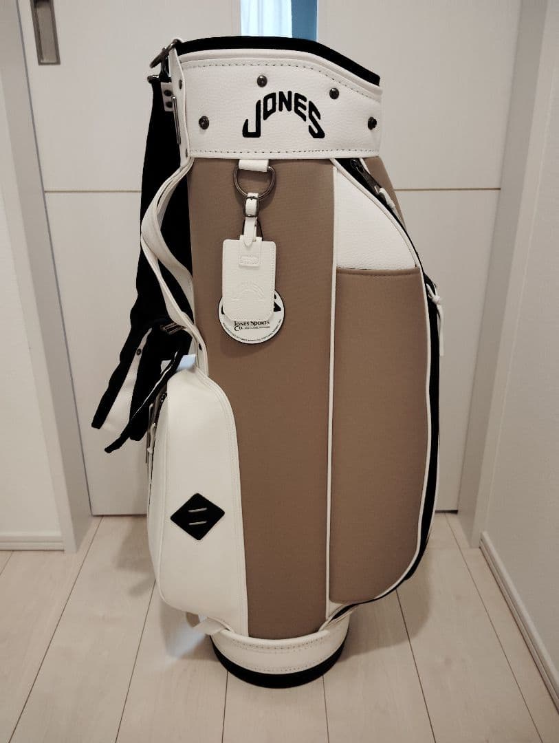 JONES ジョーンズ キャディバッグ ミルクティー JONES - 【銀行振込・代金引換不可】【返品・交換不可】 RIDER
