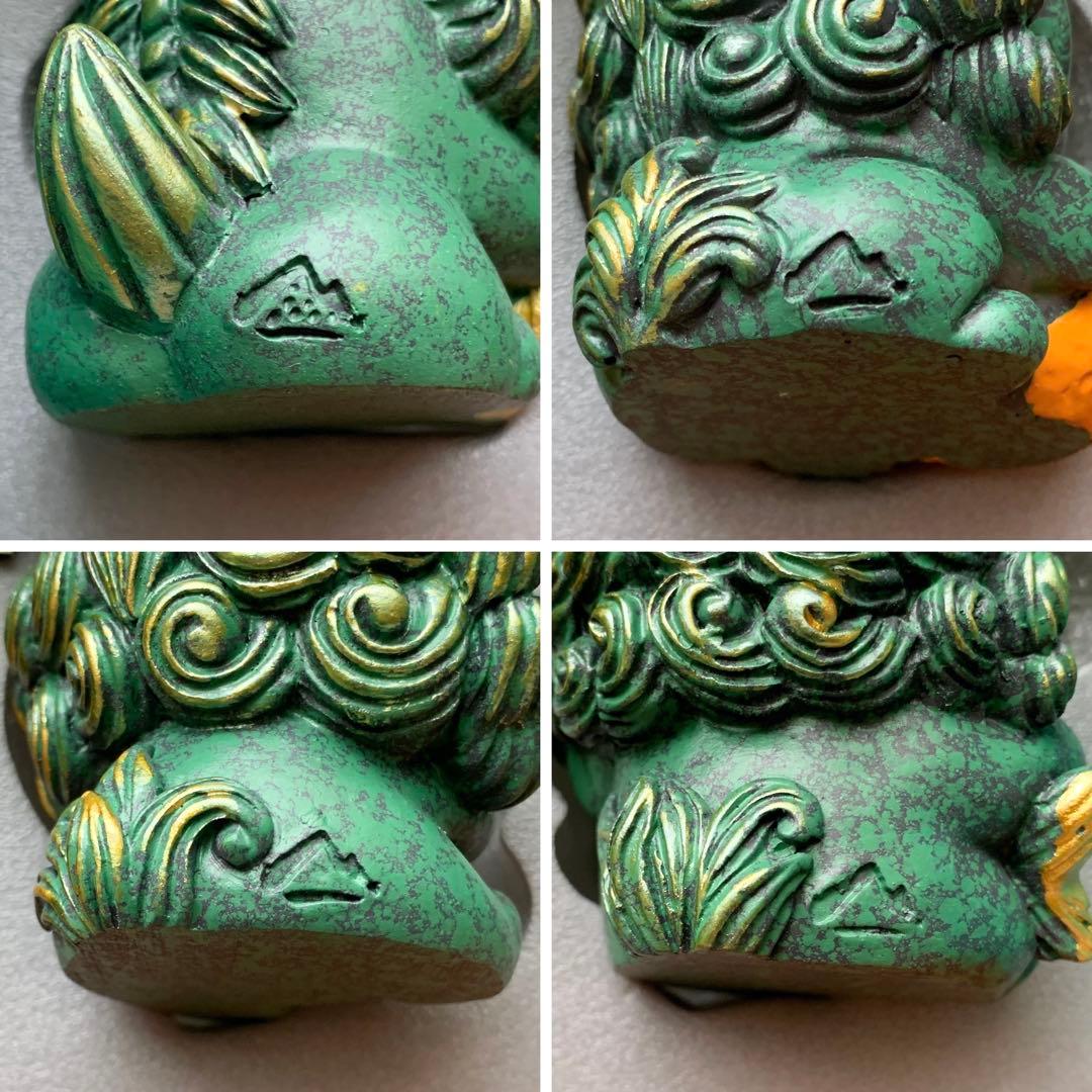 縁起物‪☆徳化白磁作家 監修/貔貅（ひきゅう）4体セット 木製台座‬