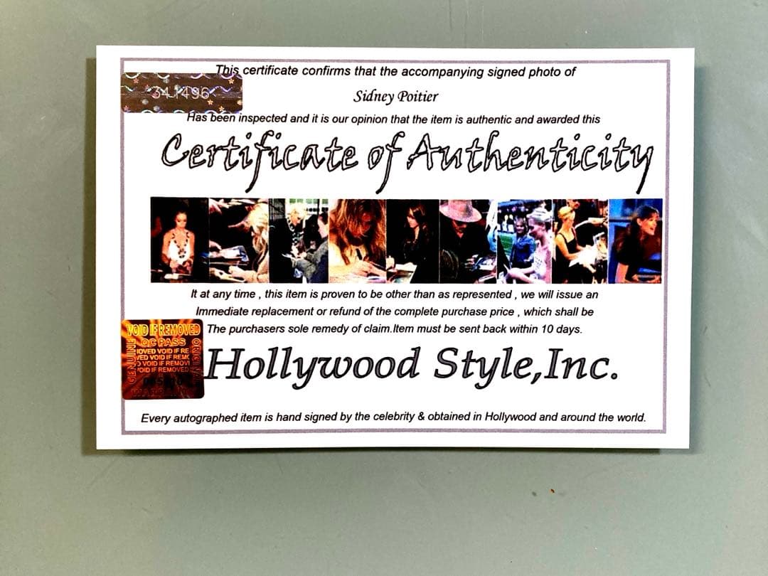 シドニー•ポアチエ直筆サイン入り超大型写真… - メルカリ