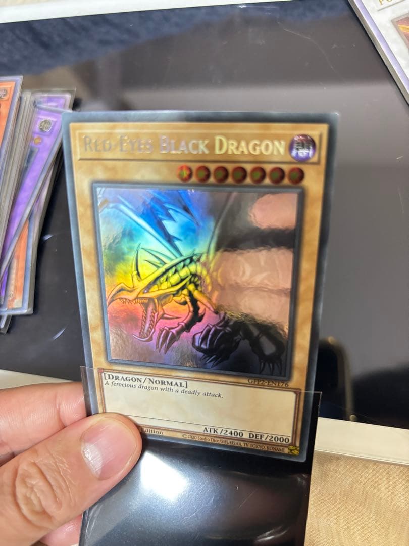 遊戯王 真紅眼の黒竜 ホロ ゴーストレア 英語 1st 良品 - メルカリ