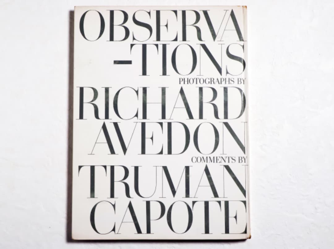 OBSERVATIONS リチャード・アヴェドン 写真集 Observations Photographs By Richard Avedon: Truman Capote: Amazon