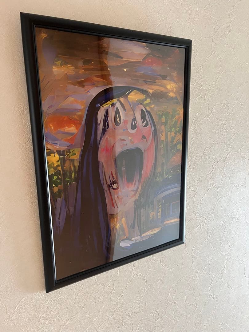 絵画、デジタルアート、叫ぶ少女　版画　写真印刷 絵画、デジタルアート、叫ぶ少女 版画 写真印刷 最新