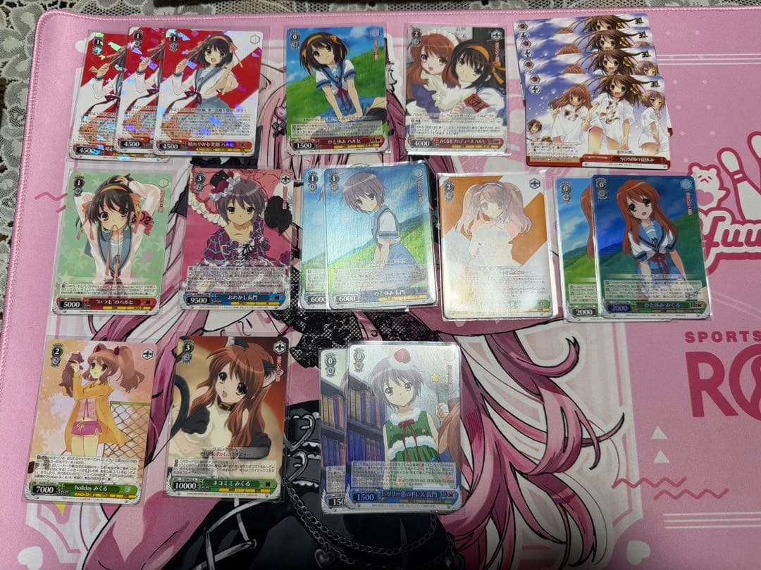 WSハルヒ8電源フルホイル デッキ+パーツ WS 涼宮ハルヒの憂鬱 8電源デッキ